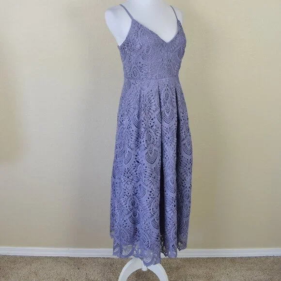 Gianni Bini Abigail Lace Crochet Midi Dress - 4 - Picture 8 of 9